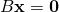 B\mathbf{x}=\mathbf{0}