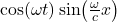 \cos(\omega t)\sin (\frac{\omega }{c}x)