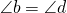 \angle b = \angle d