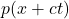 p(x+ct)