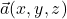 \vec{a}(x,y,z)