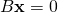 B\mathbf{x}=0