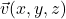 \vec{v}(x,y,z)