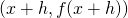 (x+h, f(x+h))