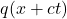 q(x+ct)