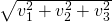 \sqrt{v_1^2+v_2^2+v_3^2}