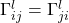 \Gamma^l_{ij}=\Gamma^l_{ji}